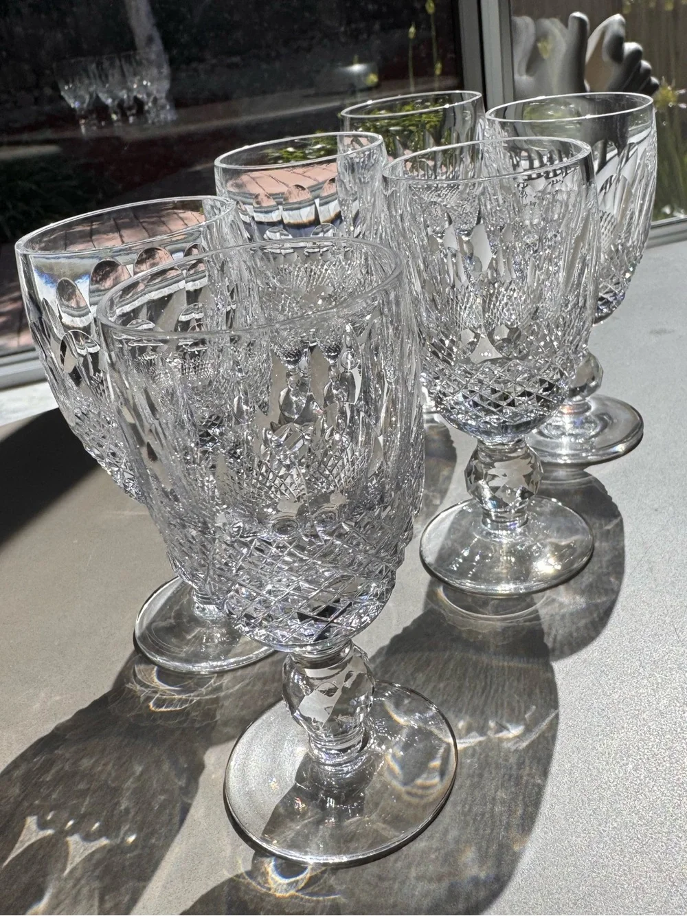 Waterford Colleen Crystal Cordial Glasses Set of 6 3oz Vintage Ireland